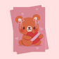 Bear my Valentine Print
